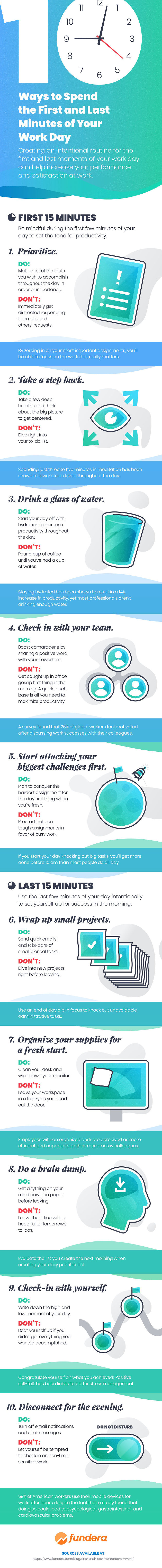 Infographic-Best ways to star and end your work day