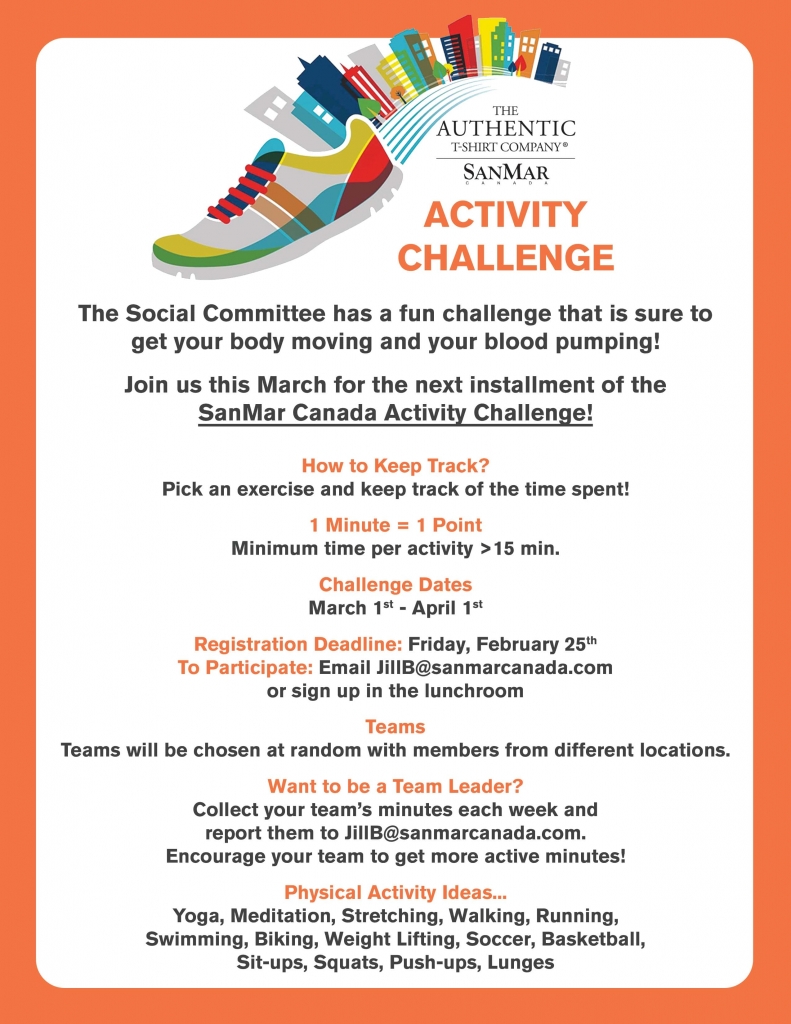 Activity Challenge Flyer