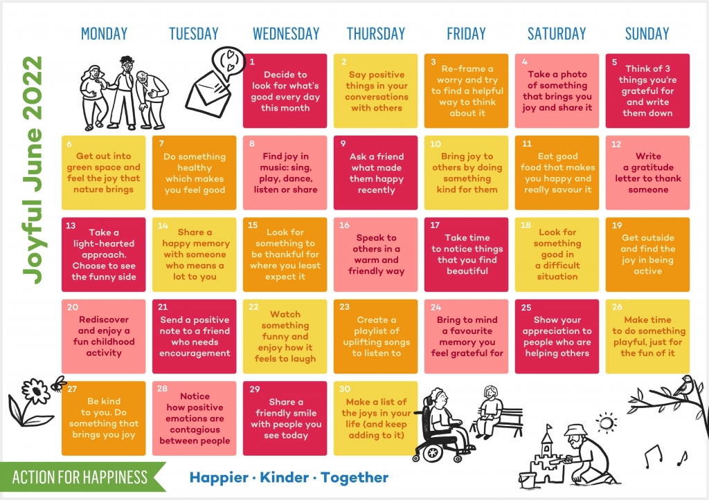 Action For Happiness Calendar