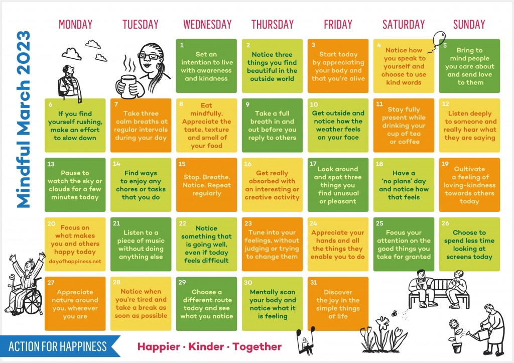 March 2023 Action for Happiness Calendar_Share