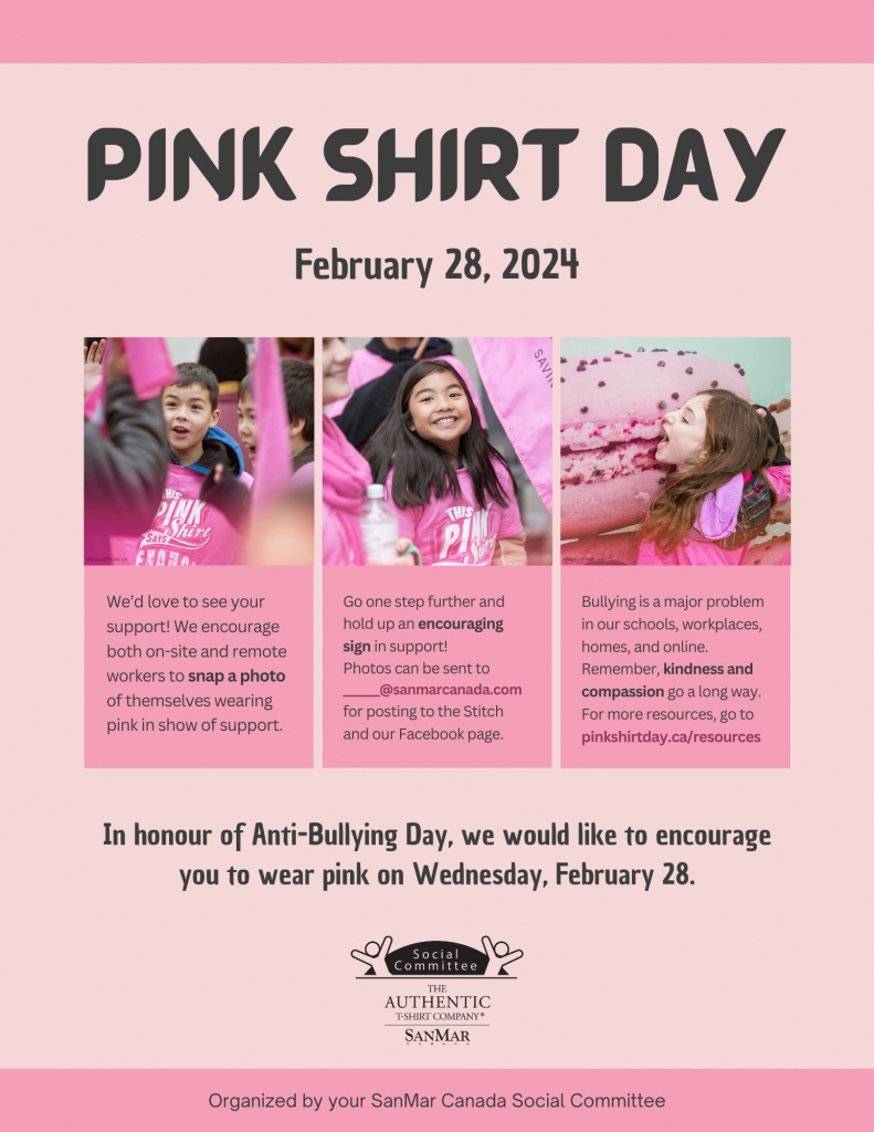 Social Committee - Pink Shirt Day 2024