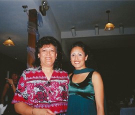 “This was taken about 20 years ago at my cousin's wedding, since then she has fought cancer and survived, continued to be a pillar of strength for our whole family and my best friend in the whole wide world. There's not enough space for me to write all the fantastic things about my mom, I just hope I'm as tough as she is when I'm 75 (she'd kill me if she knew I said how old she is now).” Sylvette Rahn