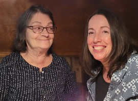 “This is a picture of my mom and I. It was taken last fall at my birthday celebration. We were finally reunited after being apart during the pandemic. I just love how cute she is, looking at me, can’t remember why I was laughing but glad someone caught this moment on camera.” Brenda Comeau